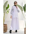 Blus Lura Bordir White Big Size - Image 10