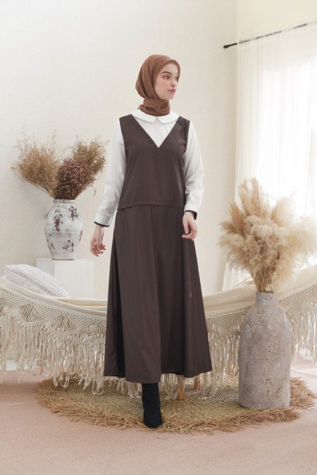 Gamis Asha Coklat