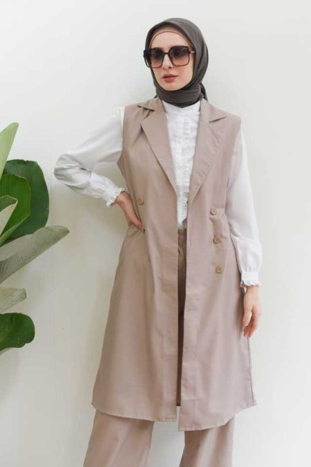 Outer Frenda Coklat Muda Big Size