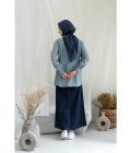 Blus Lura Biru Muda Big Size - Image 4