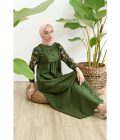 Gamis Miranti Bordir Hijau Big Size - Image 8