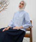 Blus Teana Vaia Light Blue Big Size - Image 4