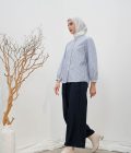 Blus Teana Yura Navy Blue - Image 5