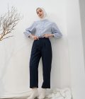Blus Teana Yura Navy Blue - Image 7