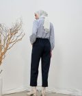 Blus Teana Yura Navy Blue - Image 8