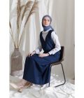 Gamis Asha Stripe Navy - Image 4