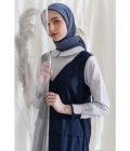 Gamis Asha Stripe Navy - Image 2