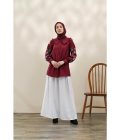 Blus Lura Bordir Marun - Image 3