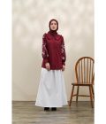 Blus Lura Bordir Marun - Image 4