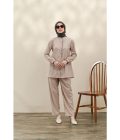 Blus Lyla Coklat Muda Big Size - Image 2