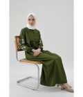 Gamis Miranti Bordir Hijau Big Size