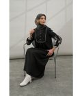 Gamis Miranti Bordir Hitam - Image 2