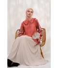 Blus Lura Bordir Coral Pink - Image 3