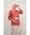 Blus Lura Bordir Coral Pink