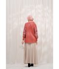 Blus Lura Bordir Coral Pink - Image 5