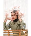 Blus Lura Bordir Sage Grey
