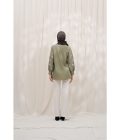 Blus Lura Bordir Sage Grey - Image 5