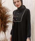 Gamis Miranti Myla Hitam