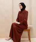 Gamis Zenia Myla Dark Coral Big Size - Image 2