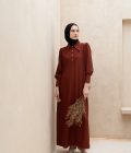 Gamis Zenia Myla Dark Coral Big Size - Image 7
