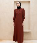 Gamis Zenia Myla Dark Coral Big Size - Image 5