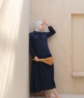 Gamis Luma Myla Navy Big Size - Image 4