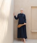 Gamis Luma Myla Navy Big Size - Image 3
