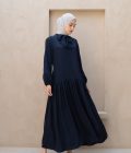 Gamis Luma Myla Navy Big Size - Image 7