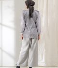 Wide Pants Alma Light Grey - Image 3