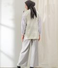 Wide Pants Alma Light Grey - Image 5