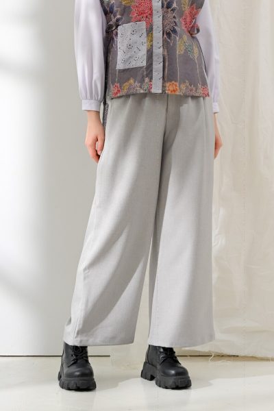 Wide Pants Alma Light Grey
