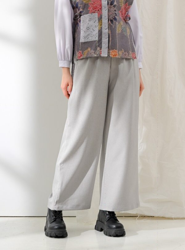 Wide Pants Alma Light Grey