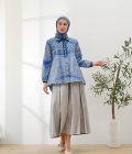 Blus Dayna Ruffle Adra Biru - Image 2