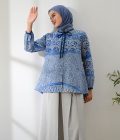 Blus Dayna Ruffle Adra Biru - Image 4