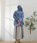 Blus Dayna Ruffle Adra Biru - Image 3