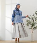 Blus Dayna Ruffle Adra Biru - Image 5