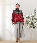 Blus Dayna Ruffle Adra Merah - Image 8