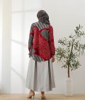 Blus Dayna Ruffle Adra Merah - Image 7