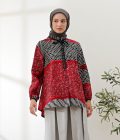 Blus Dayna Ruffle Adra Merah - Image 6