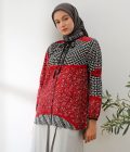 Blus Dayna Ruffle Adra Merah - Image 4