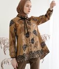 Blus Dayna Ruffle Nawa Cream Big Size