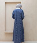 Gamis Zenia Polka Blue - Image 5