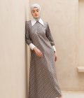 Gamis Zenia Polka Grey Big Size - Image 2