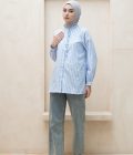 Blus Lyla Della Light Blue Big Size - Image 2