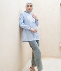 Blus Lyla Della Light Blue Big Size - Image 6