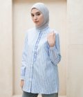 Blus Lyla Della Light Blue Big Size
