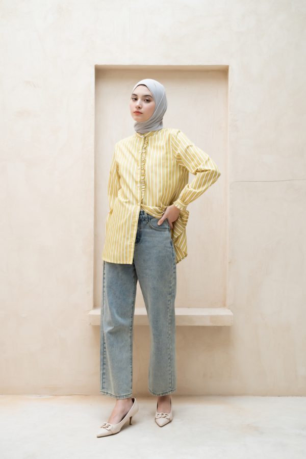 Blus Lyla Della Mustard Big Size - Image 2