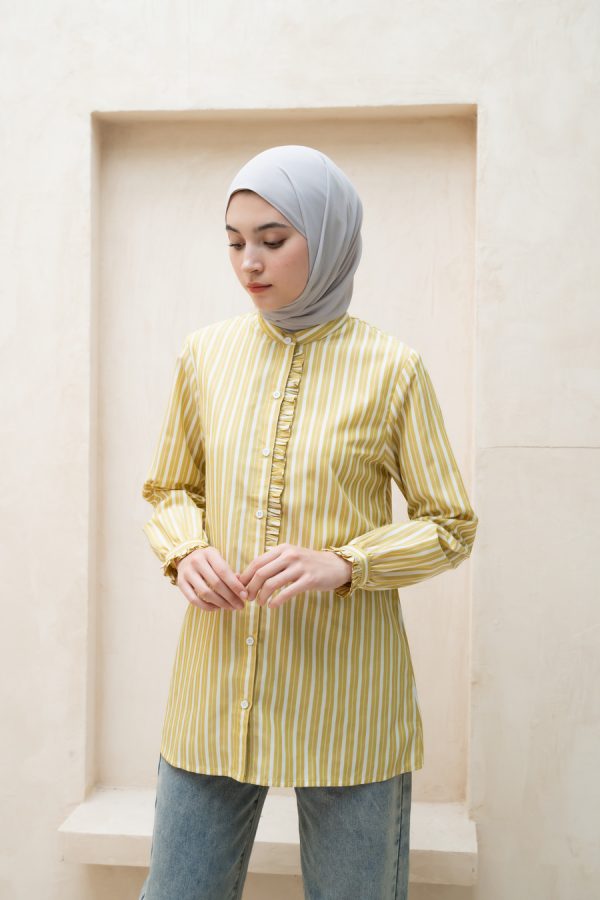 Blus Lyla Della Mustard Big Size