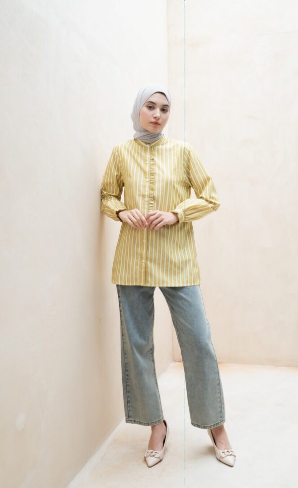 Blus Lyla Della Mustard Big Size - Image 6