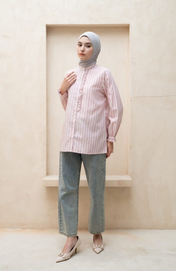 Blus Lyla Della Pink Big Size - Image 6